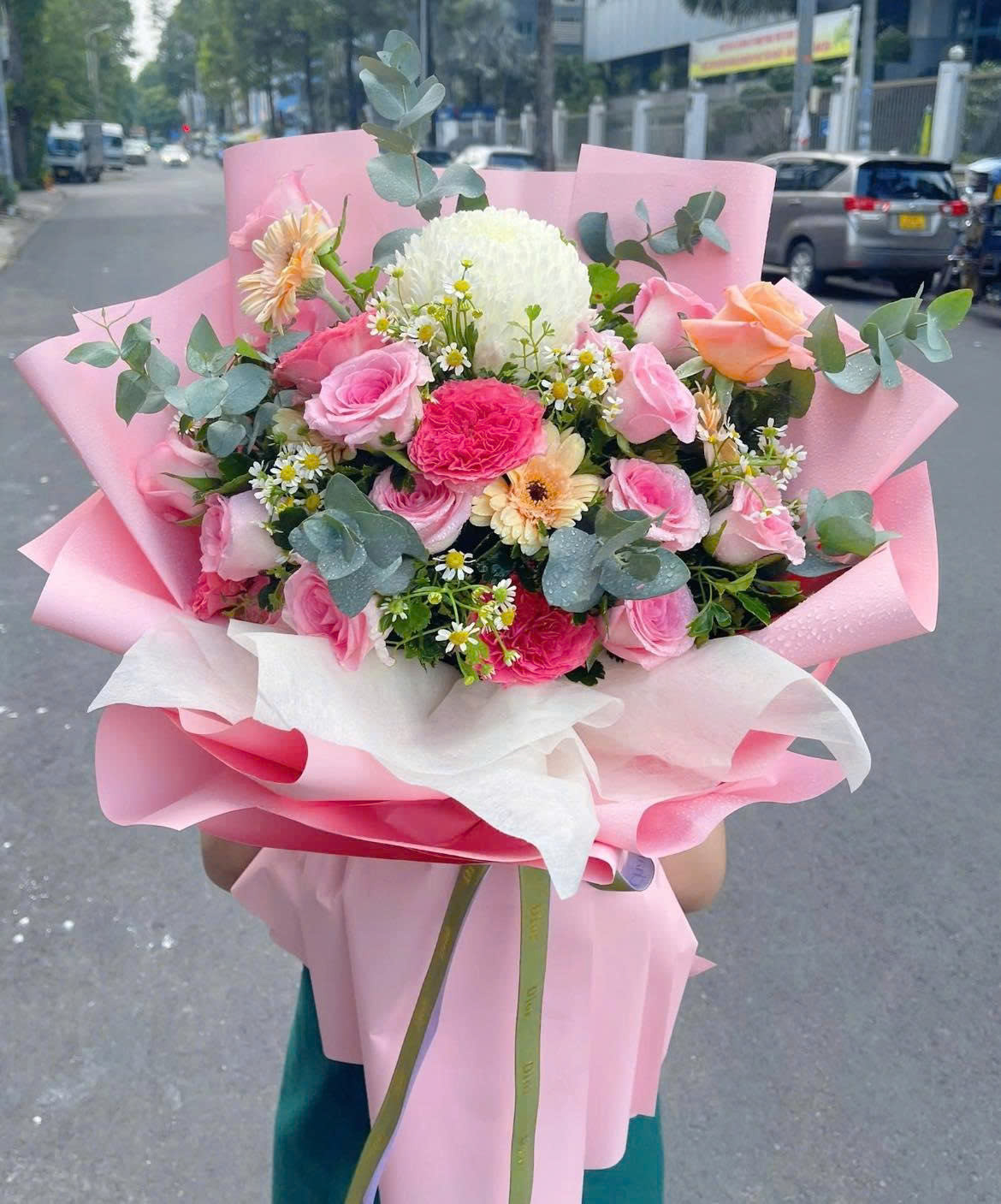 Bó Hoa Hồng Pastel Chúc Mừng Sinh Nhật - CM14