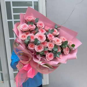 Bó Hoa Tone Hồng Pastel Tặng Ny - CM15