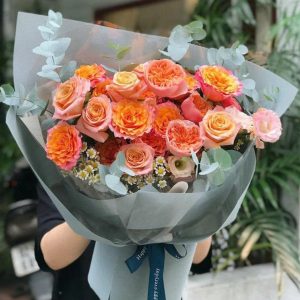 Bó Hoa Cam Gạch Ấm Áp - CM19