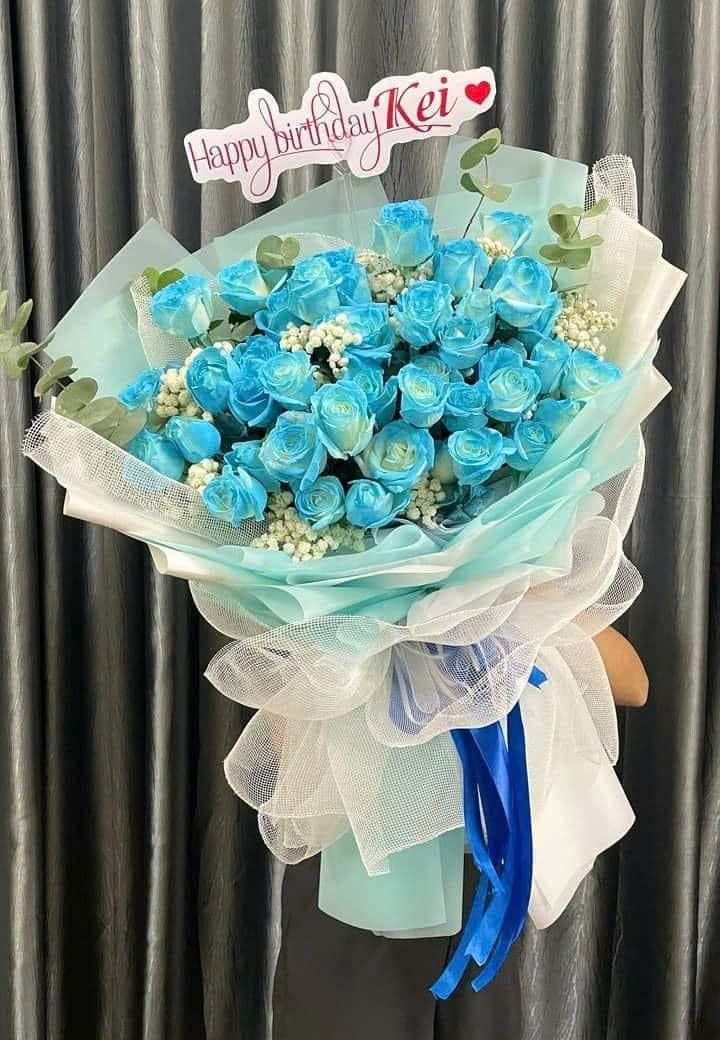 Bó Hoa Xanh Dương Ấn Tượng – CM27