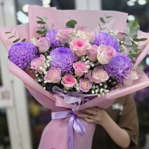 Bó Hoa Tím Dịu Dàng Tặng Mẹ - CM3