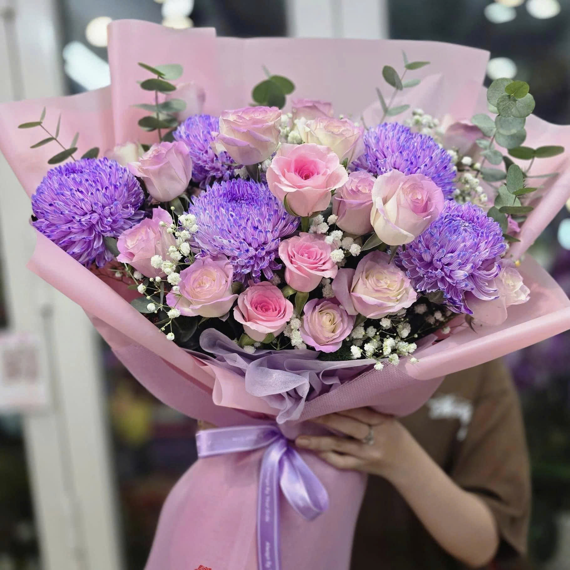 Bó Hoa Tím Dịu Dàng Tặng Mẹ - CM3