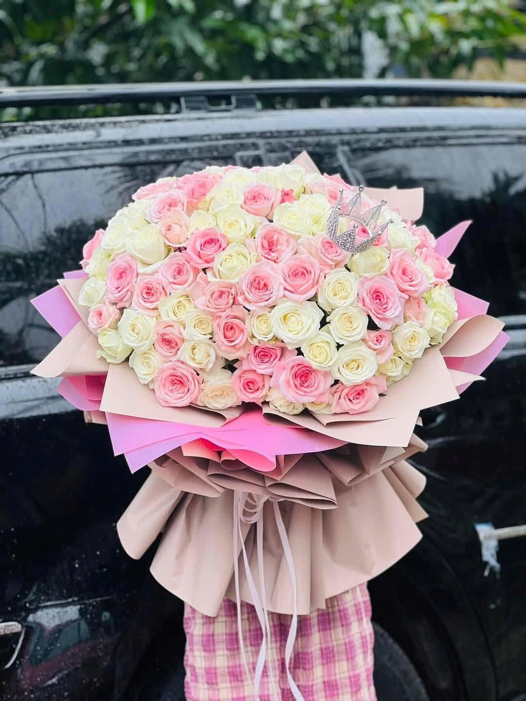 Bó Hoa Tone Hồng Kem Dễ Thương - CM7