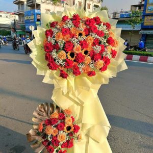 Kệ Hoa Khai Trương Rực Rỡ Sang Trọng - KH9