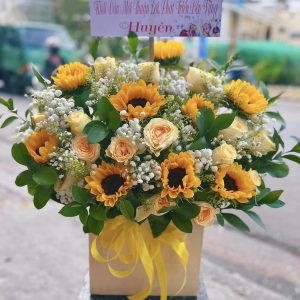 Giỏ Hoa Chúc Mừng Công Ty – GH154