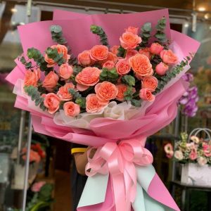Bó Hoa Tone Cam Nồng Cháy - CM42
