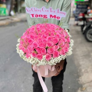 Giỏ Hoa Hồng Ngọt Ngào Tặng Mẹ – GH159