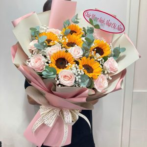 Bó Hoa Hướng Dương Sinh Nhật May Mắn- CM58