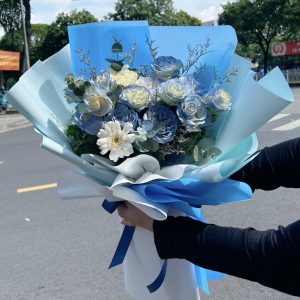 Bó Hoa Xanh Dương Đầy Cảm Xúc - CM52