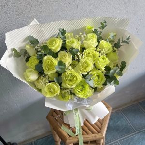 Bó Hoa Xanh Lá Thanh Lịch Chân Thành - CM66