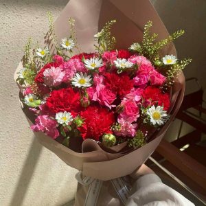 Bó Hoa Mix Tone Đỏ Chúc Mừng – CM161