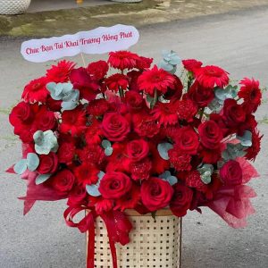 Giỏ Hoa Hồng Đỏ Quyến Rũ - GH57