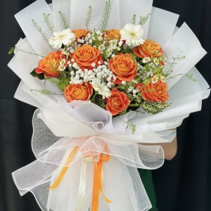 Bó Hoa Cam Gạch Mộng Mơ – CM146