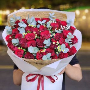 Bó Hoa Hồng Đỏ Chúc Mừng Kỉ Niệm - CM98