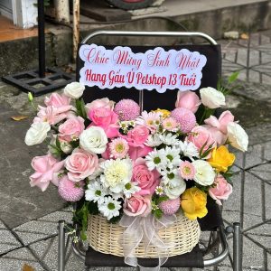 Giỏ Hoa Sinh Nhật Quốc Dân Tinh Tế - GH44