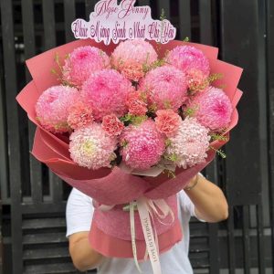 Bó Hoa Cúc Mẫu Đơn Cao Cấp – CM232