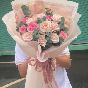 Bó Hoa Hồng Kem Đẹp Sang Trọng – CM174