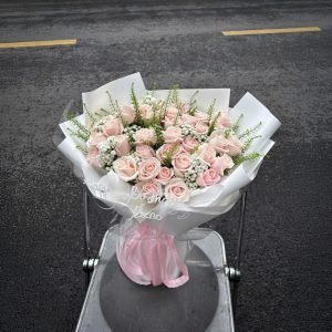 Bó Hoa Mây Hồng Ngọt Ngào – CM234