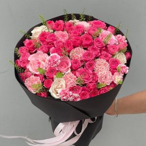 Bó Hoa Hồng Sofia Luxury Pink – CM247