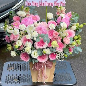 Giỏ Hoa Chúc Mừng Khai Trương  – GH66