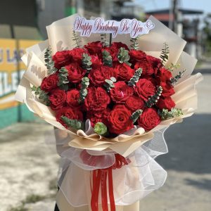 Bó Hoa Hồng Đỏ & Hoa Ohara Lộng Lẫy – CM166