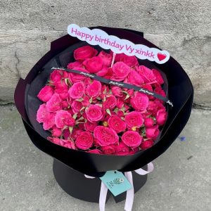Bó Hoa Sofia Hồng Đậm Xinh Xắn - CM117