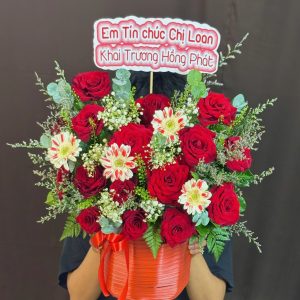 Giỏ Hoa Chúc Mừng Khai Trương – GH150