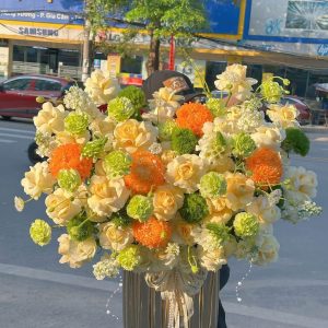 Giỏ Hoa Nắng Mai May Mắn – GH112