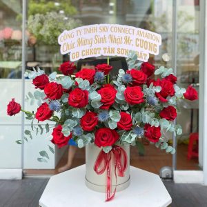Giỏ Hoa Chúc Mừng Sang Trọng – GH56
