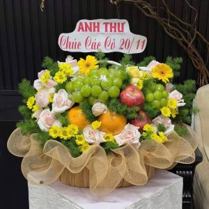 Giỏ Trái Cây & Hoa Tươi - GT17