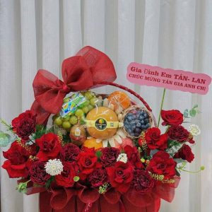 Giỏ Trái Cây & Hoa Tươi Cao Cấp - GT32