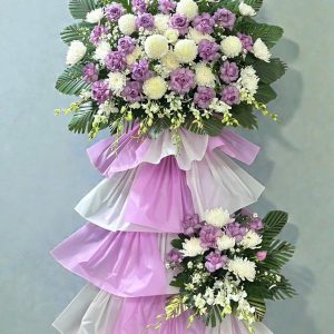Kệ Hoa Tang Sắc Tím Tôn Kính – HT131