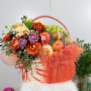 Giỏ Trái Cây & Hoa Tươi Sang Trọng – GT44