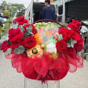 Giỏ Trái Cây & Hoa Tươi - GT18