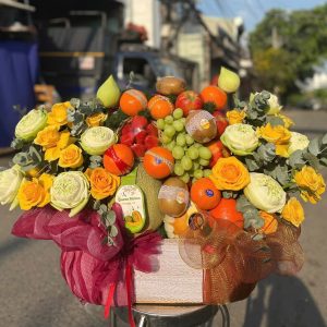 Giỏ Trái Cây & Hoa Tươi Cao Cấp - GT35