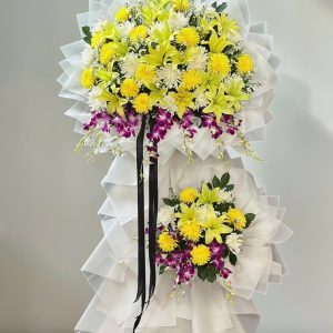 Kệ Hoa Tang Tone Vàng Sang Trọng – HT144