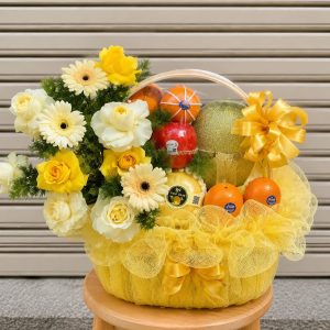 Giỏ Trái Cây & Hoa Tươi Sang Trọng – GT49