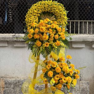 Kệ Hoa Tang Tone Vàng Trang Trọng – HT137