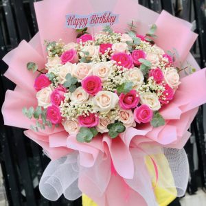 Bó Hồng Mix Tặng Mẹ Sinh Nhật - CM138
