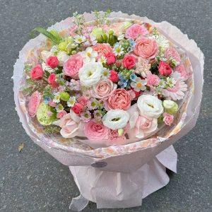 Bó Hoa Sinh Nhật Mix Nhiều Màu Rực Rỡ - CM137