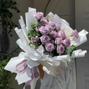 Bó Hồng Tím Pastel Thơ Mộng - CM143