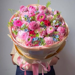 Bó Hoa Tone Hồng Mix Cao Cấp - CM159